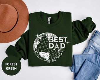 Best Dad Sweatshirt, Father's Day Gift, KingArtDesigner