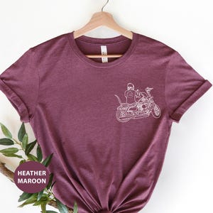 Bella Canvas T-Shirt for Motorcycle Enthusiasts - Personalized &quot;Motorcycle&quot; Print - Perfect Custom Biker Gift