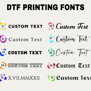 a bunch of different types of font and numbers