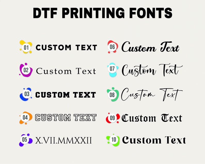 a bunch of different types of font and numbers