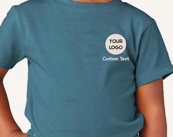 Custom Youth & Toddler T-Shirt, Personalized Logo Team Tee, KingArtDesigner
