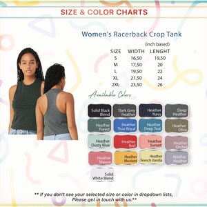 a woman's racerback crop tank top with multiple colors