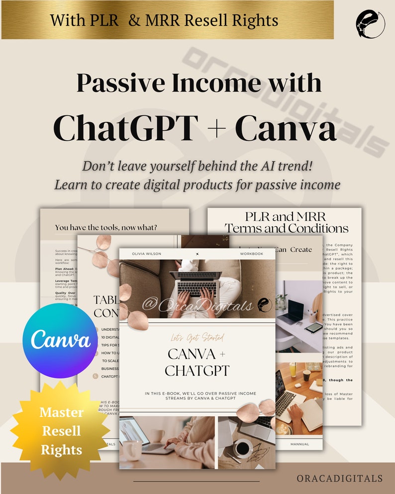 Ultimate Chatgpt Canva Crash Course for Passive Income With PLR and MRR ...