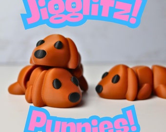 Jigglitz! Articulated Puppy Fidget Toy: 3D Printed Sensory Toy