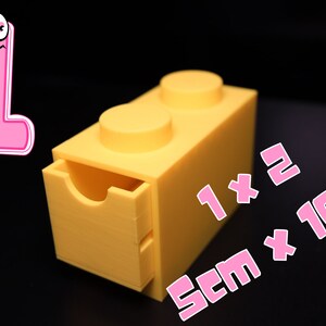 Kids Brick Storage: Customizable Desk Organizer 1 x 2