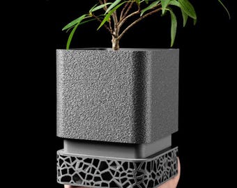 3D Printed Geometric Planter: Modern Minimalist Succulent Pot