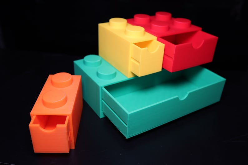 Kids Brick Storage: Customizable Desk Organizer image 2
