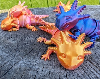 Articulated Axolotl Fidget Toy: 3D Printed Sensory Animal