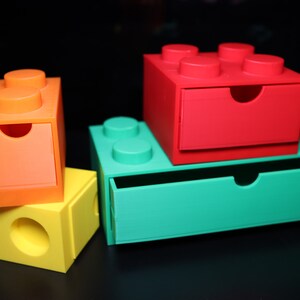 Kids Brick Storage: Customizable Desk Organizer image 5