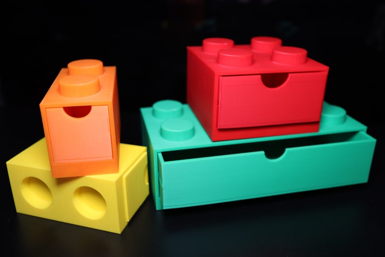 Kids Brick Storage: Customizable Desk Organizer image 5