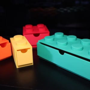 Kids Brick Storage: Customizable Desk Organizer 4pcs Full bundle