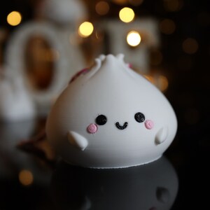 3D Printed Kawaii Dumpling Christmas Bauble, Dim Sum Decor Single No#2