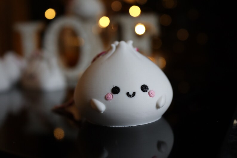 3D Printed Kawaii Dumpling Christmas Bauble, Dim Sum Decor Single No#2