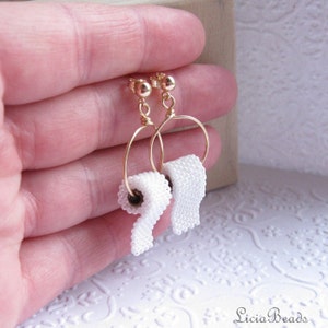 Toilet Paper earrings on stud posts in sterling silver or gold image 2