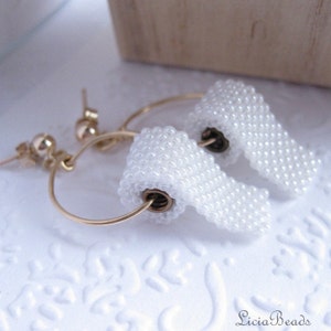 Toilet Paper earrings on stud posts in sterling silver or gold image 3