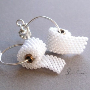 Funny Toilet Paper earrings Choose sterling silver or gold. Funny fun silly gift jewelry image 4