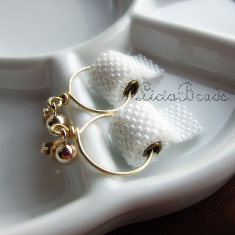 Toilet Paper earrings on gold or sterling silver stud post earrings image 5