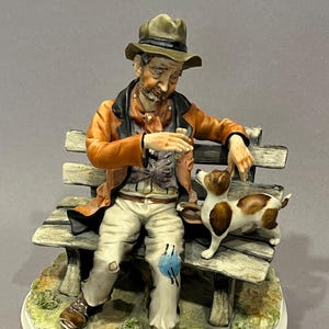 Vintage Capodimonte Figur – “Rags to Riches” von Zanella, 1970, Made in Italy