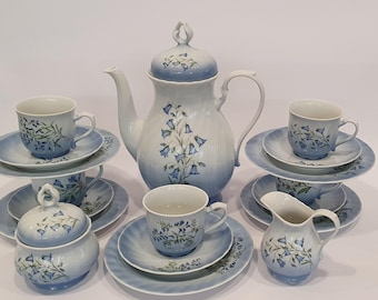 Service à café danois en argent, Hans Bunde pour Carl Cohr Danemark. Moderne danois des années 1950 en métal argenté - France