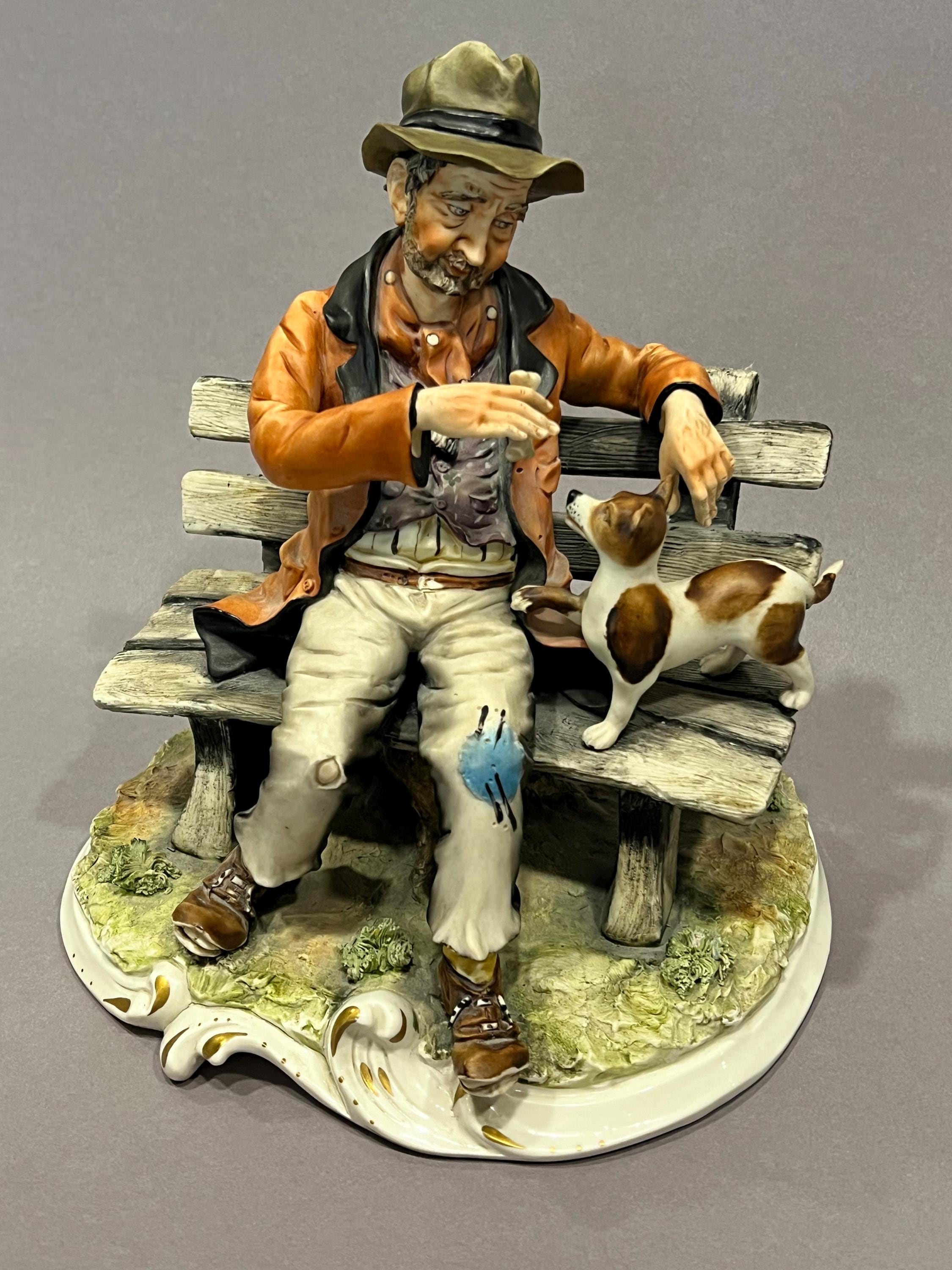 カポディモンテ 置物 カントリー アメリカン ビンテージ フィギュア Capodimonte Figure 'The Happy Beggars' Cucci - Etsy 日本
