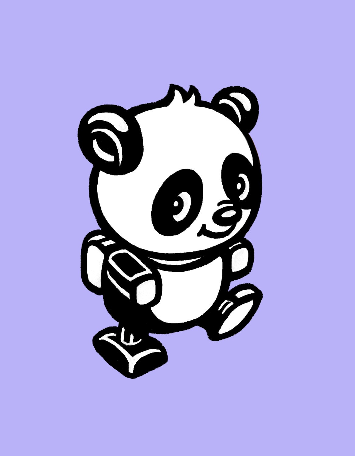 Wall Art Print Kids Panda Children Nursery Cute - Etsy