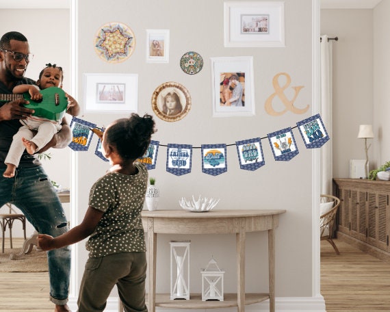Happy Father‘s Day Banner Mit Bier-Motiv – Glitzer-Wimpelkette Für Vatertags-Deko