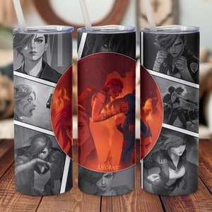 Vi - Anime Tumbler | Arcane Tumbler | 20 or 30 oz  LoL Tumbler