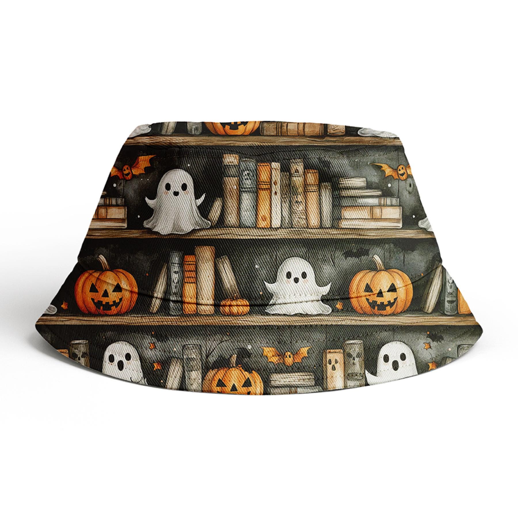 Bookish Ghost Seamless Pattern Haunted Library Digital Paper Book Lover ...