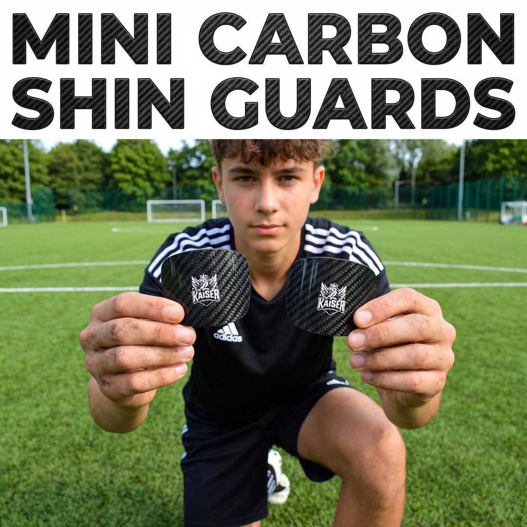 Mini Soccer Shin Guards for Teens – Lightweight Carbon Shin Pads for ...