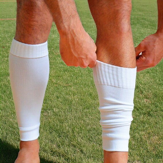 Protège-tibias de football avec protection de cheville et de jambe - Respirants - Légers - Pour entraînement de football - Pour garçons et filles (7 à 14 ans, 1 paire