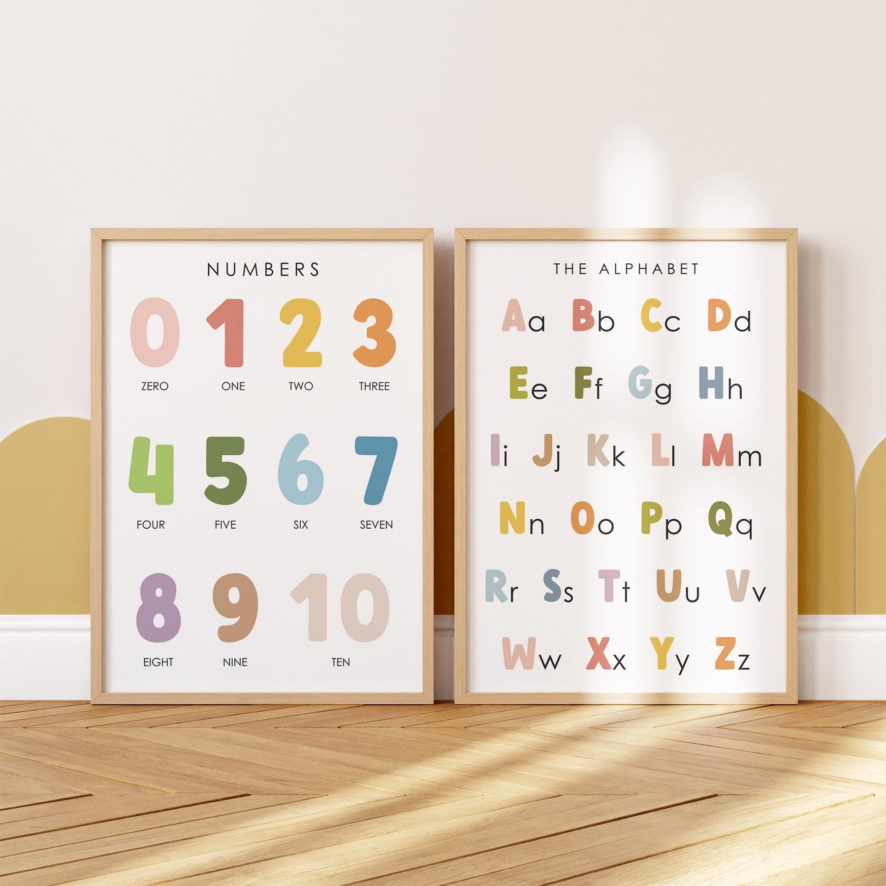Educational Posters Set of 12, Homeschool Learning Prints & Charts ...