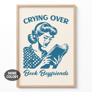 Póster con cita divertida de mujer retro, impresión artística de pared de ama de casa vintage de moda, decoración estética de apartamentos de los años 60 y 70, decoración del hogar con impresión de libros vintage