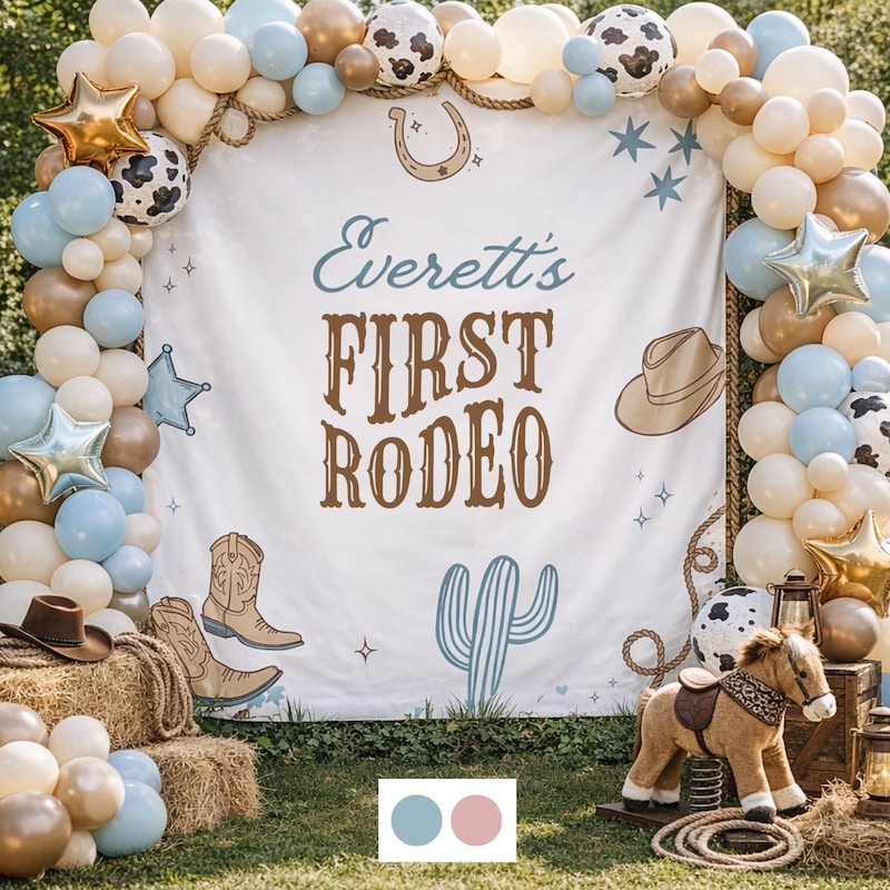 Rodao Background First Rodeo Backdrops - Etsy