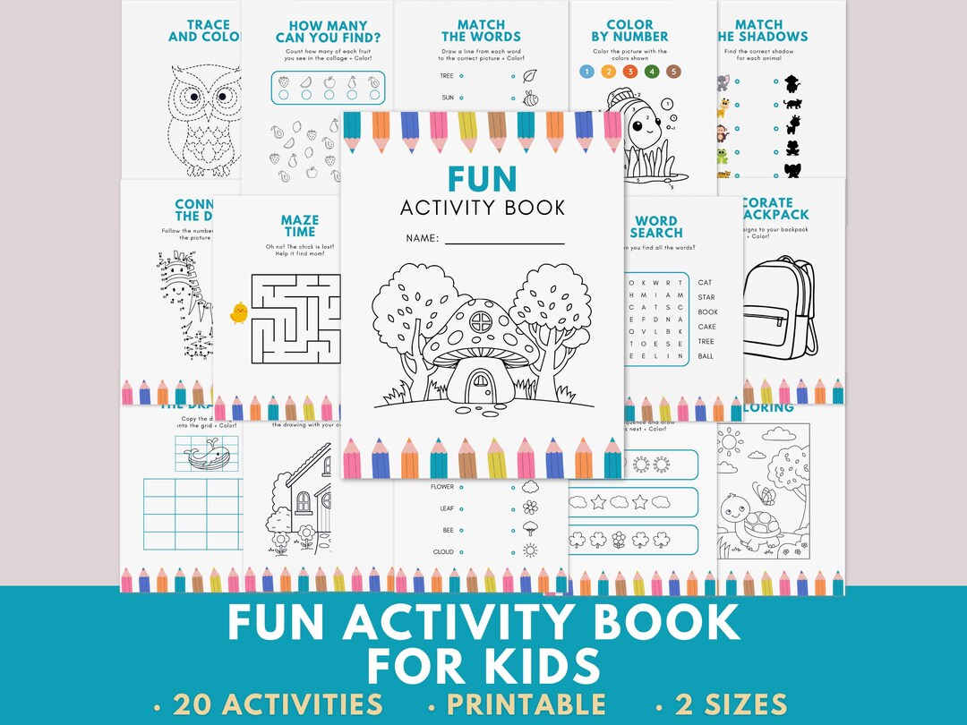 Busy Book for Kids · Printable Activity Book · Screen-free Games ...