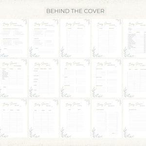 Fillable checklist and organizer for a stress-free baby shower.