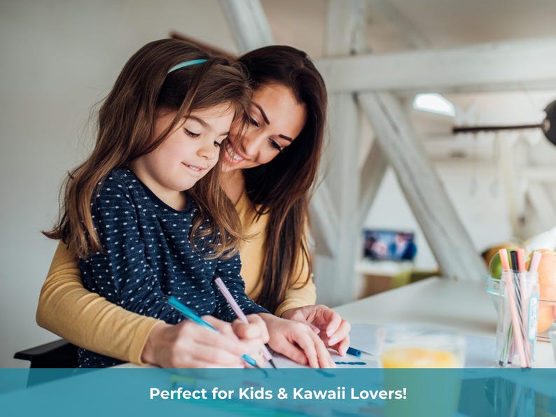 Printable kawaii coloring sheets featuring 20 chibi animals, fun Japanese-inspired designs, perfect for kids’ activities and creative play.