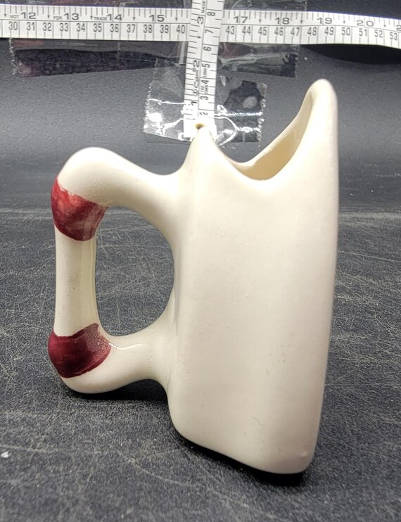 Vintage 2002 Red Floral Bone China Toothpick Holder - Etsy