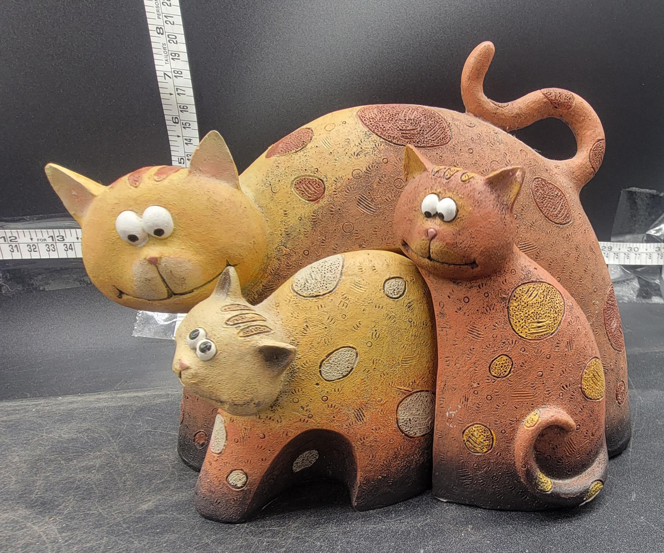 Vintage Three Piece Kitty Cat Figurine Set - Etsy
