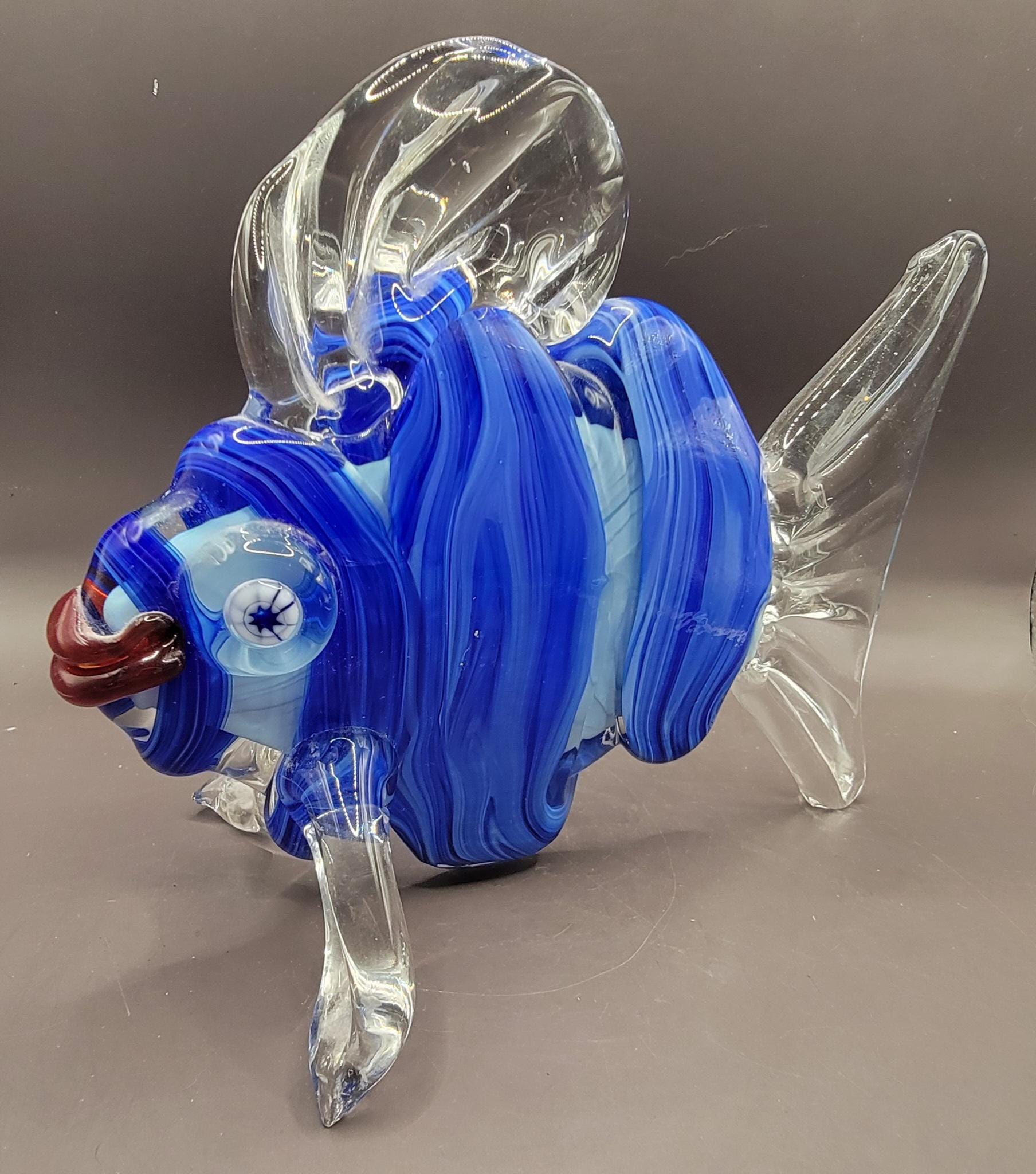 中古 美品 Tappy Shape Glass Fish 5'6 茶 Seriously Derpy Looking Fish With Fantastic Eyes and HUGE Lips