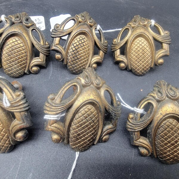 ヴィンテージ真鍮引き出し取っ手6個