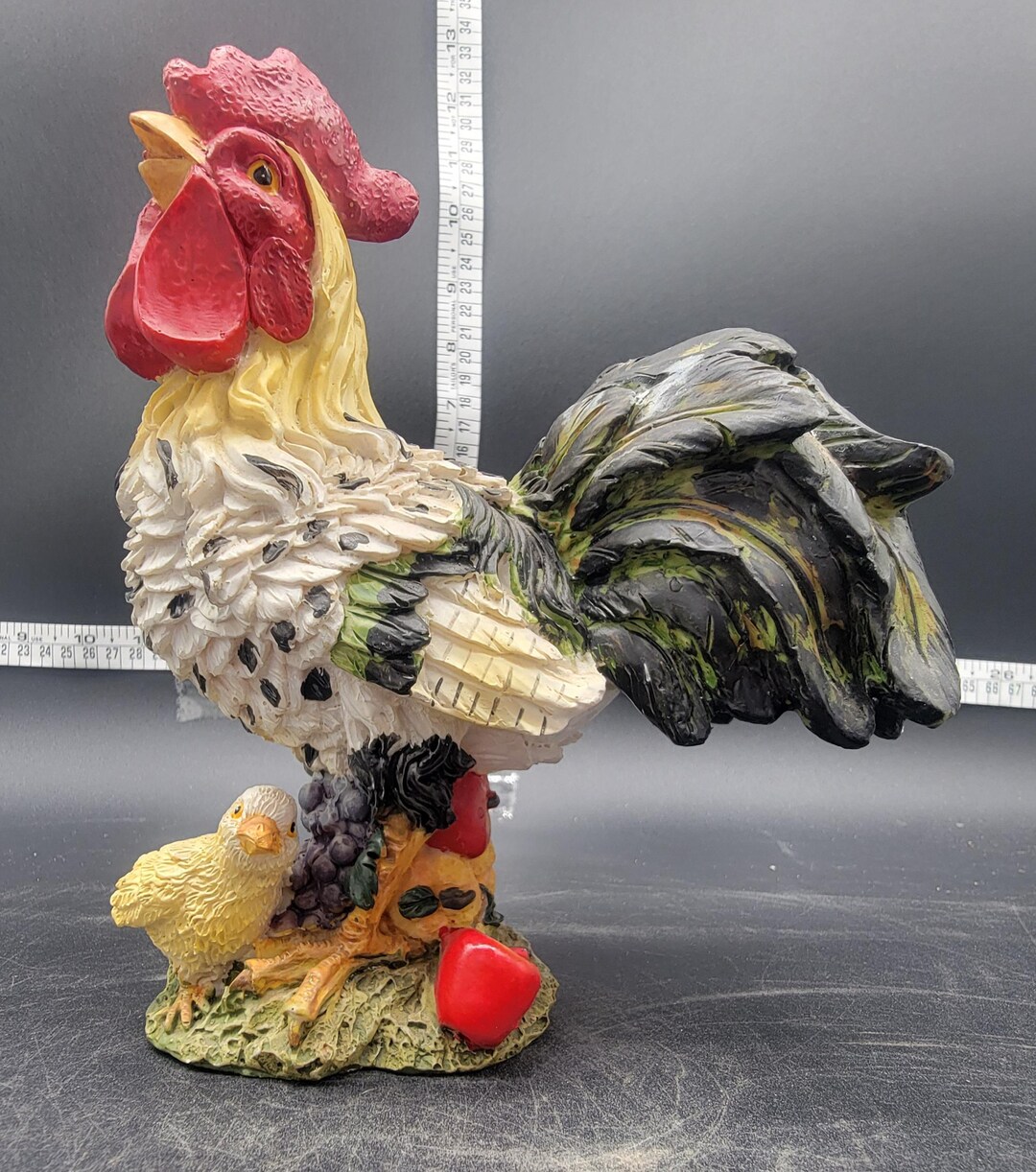 Vintage 1970s Resin Chicken Rooster Baby Chicky Figurine - Etsy