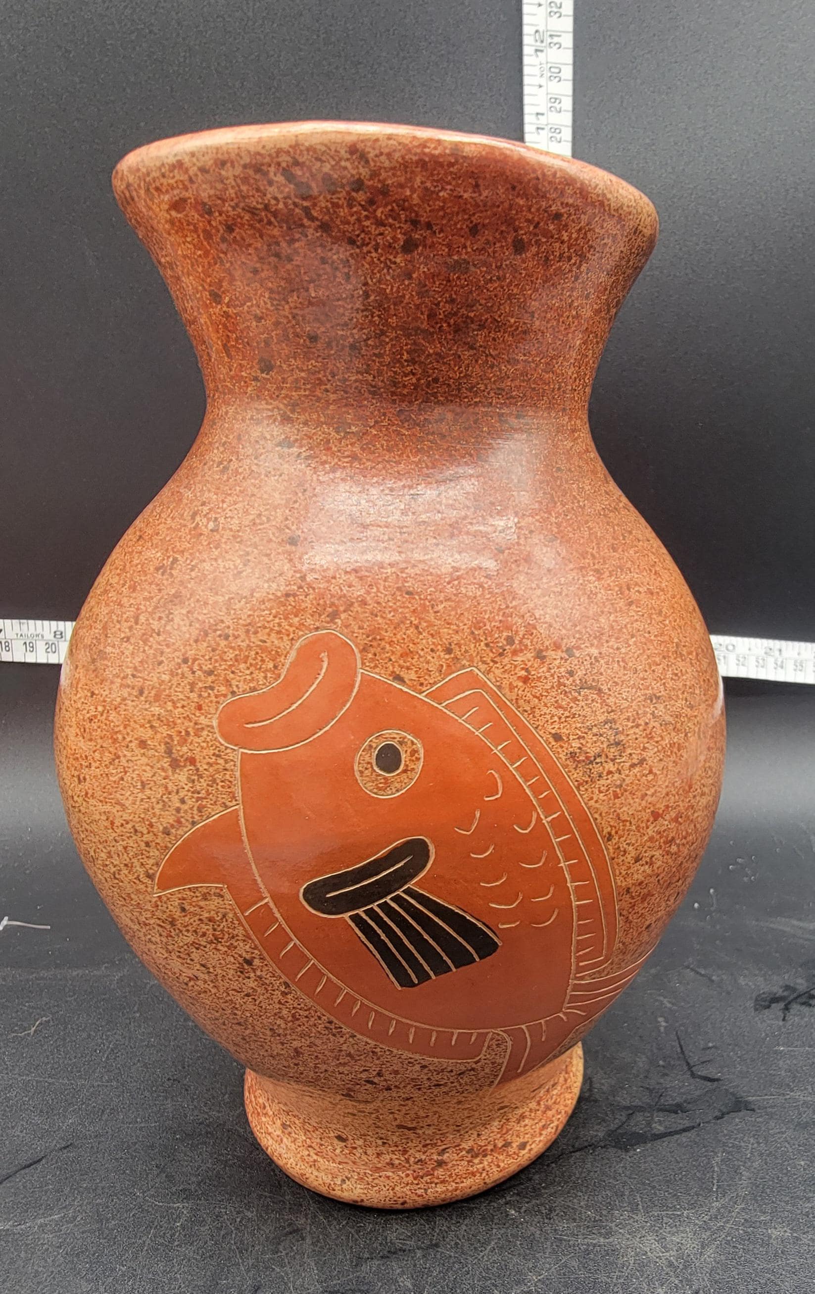 Duilio Jimenez San Juan De Oriente Nicarague Ceramic Pottery Fish