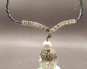 Gorgeous PARK LANE Pearl and Rhinestone Necklace