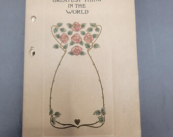 Antique Book:  The Greatest Thing in the World 1913 - In Original Box