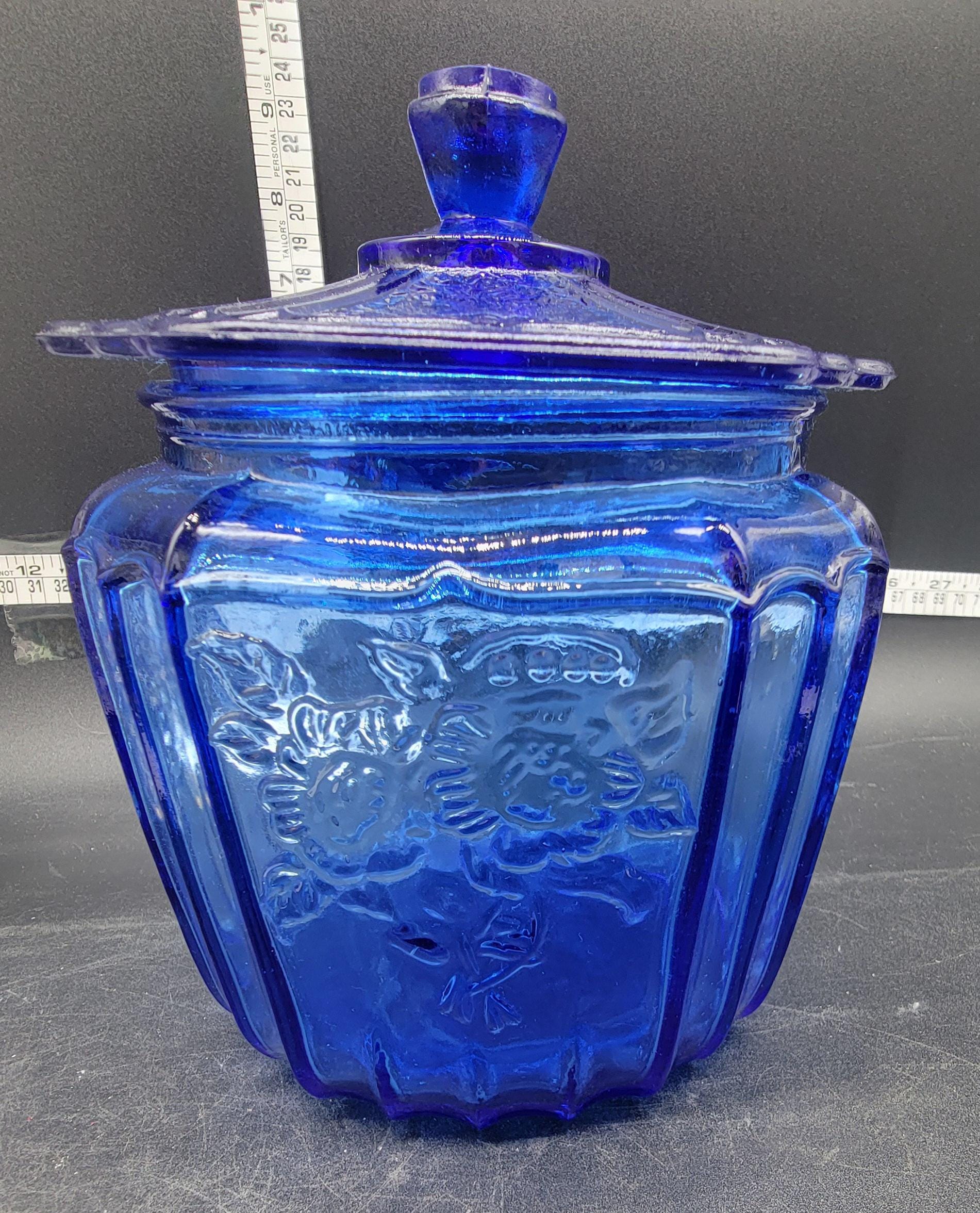 ヴィンテージ 1970年代 アンカーホッキング コバルトブルー メイフェア