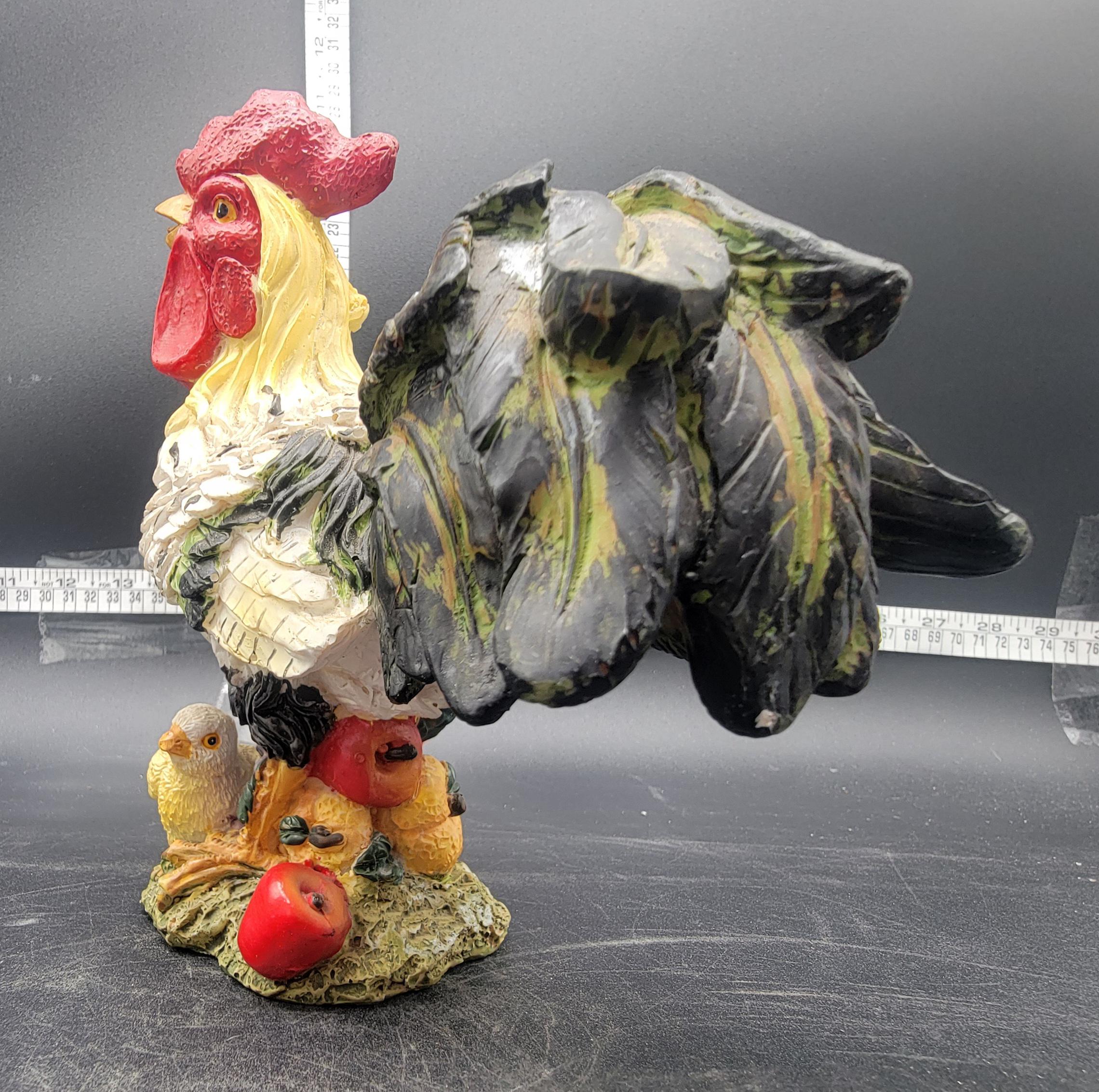 Vintage 1970s Resin Chicken Rooster Baby Chicky Figurine - Etsy