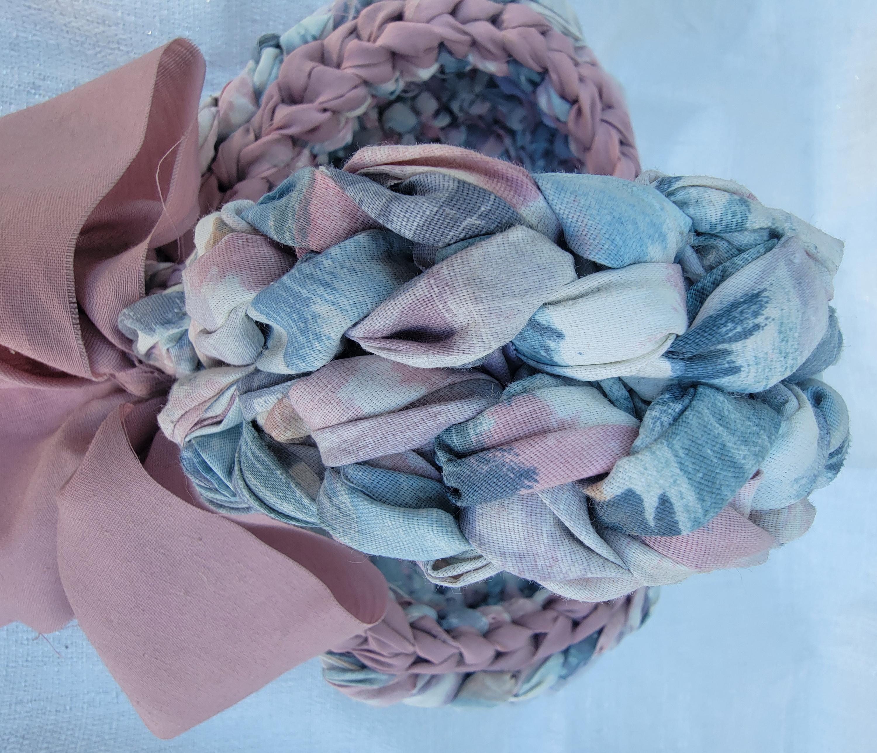 Vintage 1970s Handmade Quilted Rag Heart Shaped Cloth Basket - Etsy