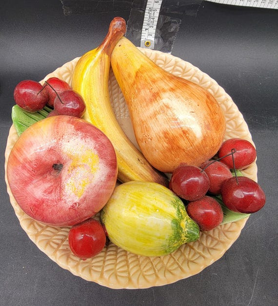 Vintage Made in Italy MCM Bassano Italy Fruit Bowl Capodimonte