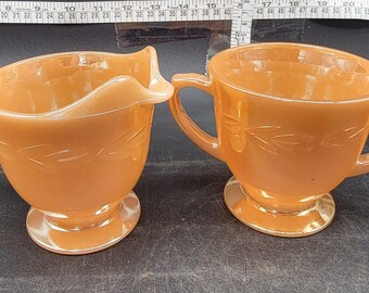 ファイヤーキング クリーマーとシュガーボウル ピーチラスター