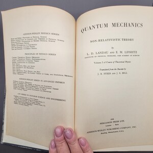 Vintage Book: Quantum Mechanics Non Relativistic Theory by L.D. Landau ...